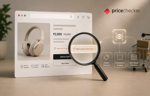 detecting hidden promotions in UI and creative elements