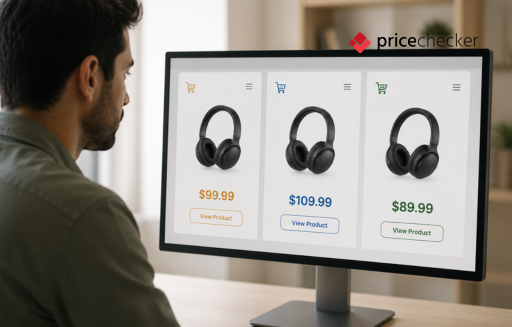 comparing product prices across retail websites